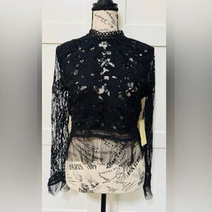 Black Lace Top